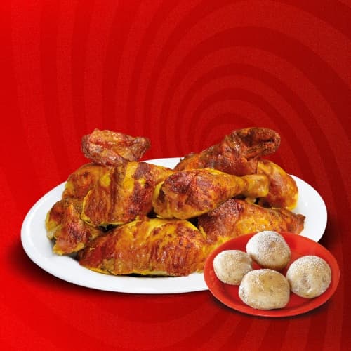 Pollo Asado, 4 Papas