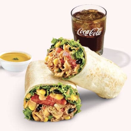 Wrap Carne Mechada +Bebida +Acompañamien