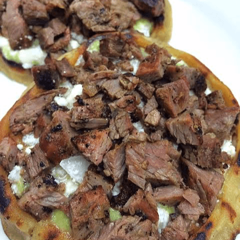 Sopes de Arrachera (3 sopes)