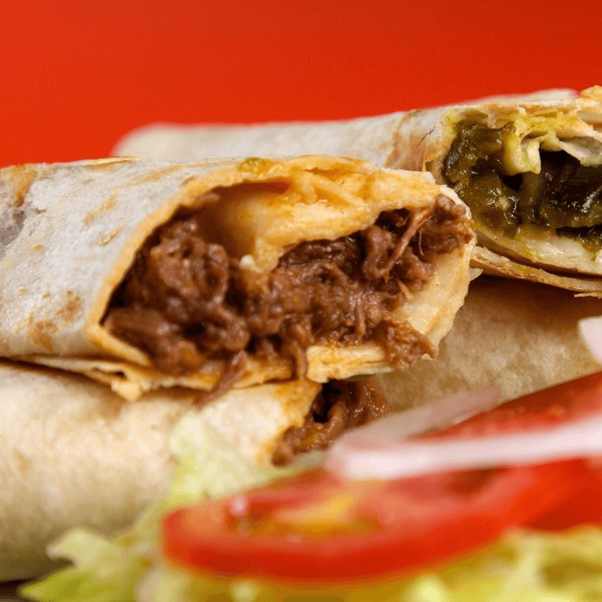 Burrito de deshebrada verde
