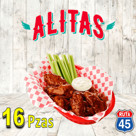 Alitas 16 Piezas
