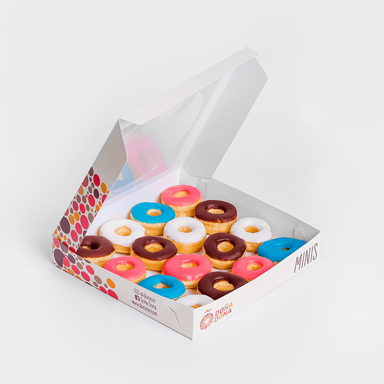 Caja de 18 Mini Donas Clásicas