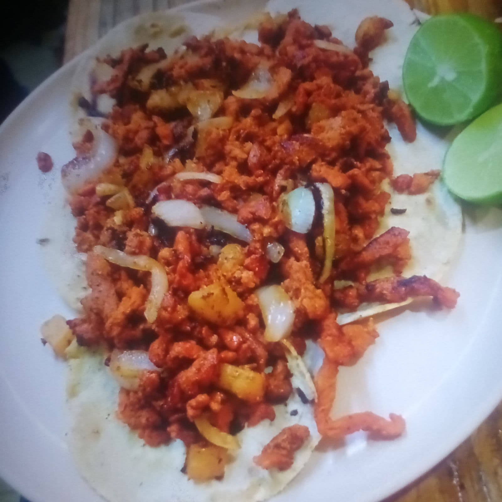 Orden de cinco tacos de pastor