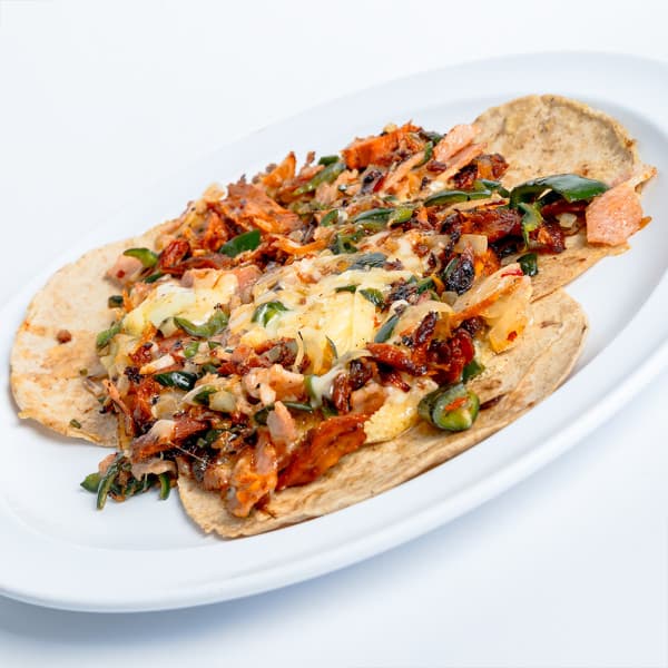 ALAMBRE DE PASTOR CON QUESO (3)TACOS 250