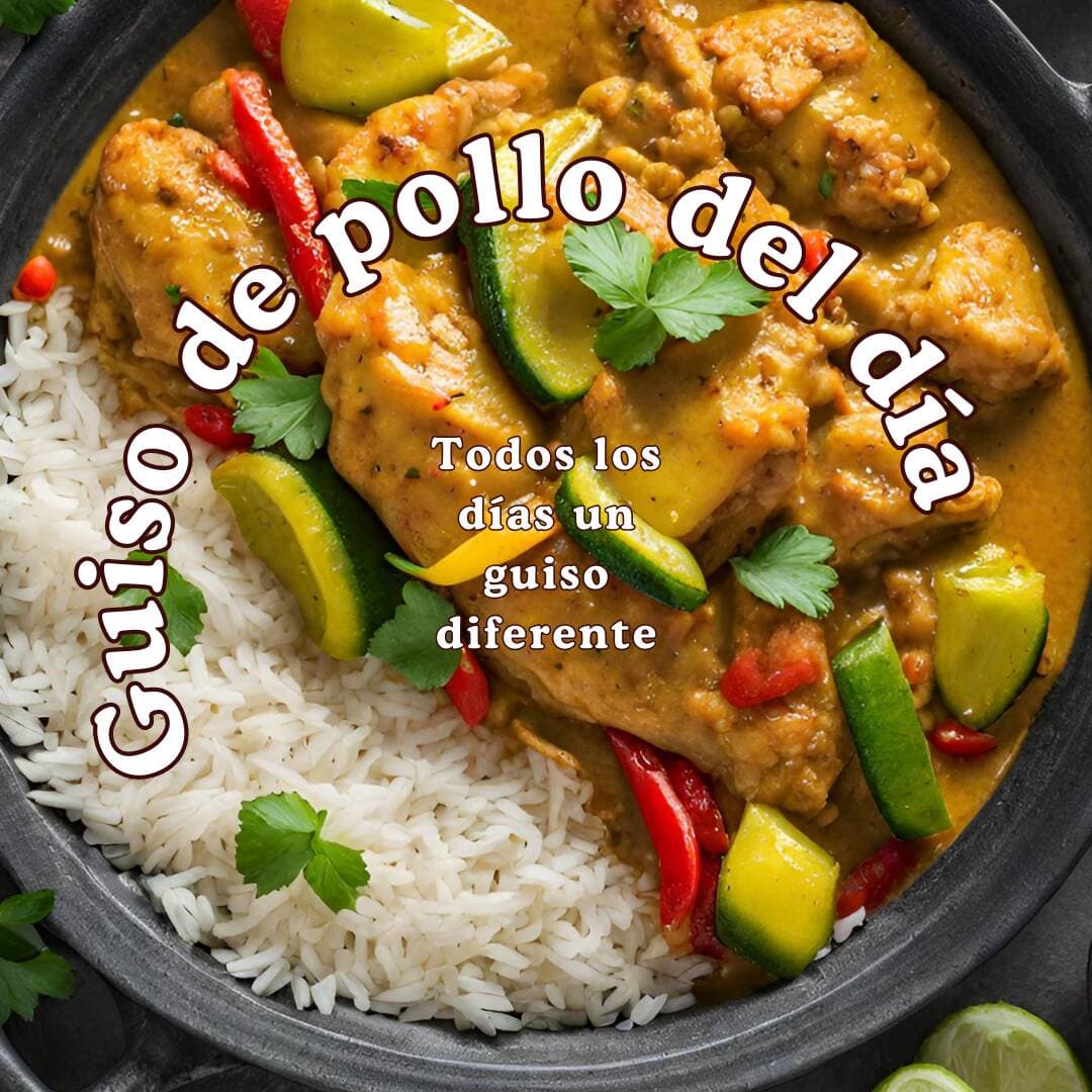 Pollo en salsa poblana nutricombo