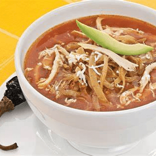 SOPA DE TORTILLA Y  POLLO500ML.