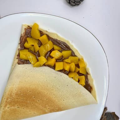 Crepa Nutella-Duraznos