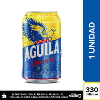 Cerveza Aguila Original Lta 330ml