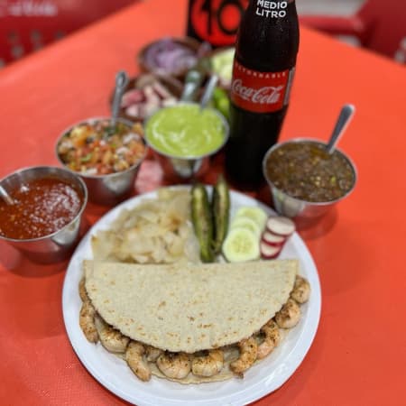 Quesadilla de Maiz de Camaron
