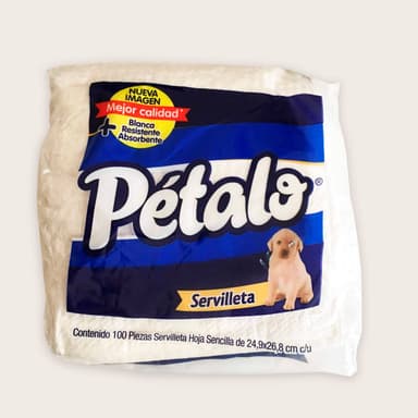 SERVILLETA PETALO PAQ