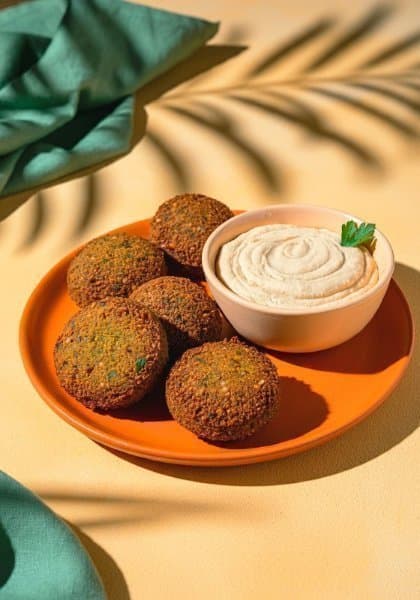 Falafel con hummus