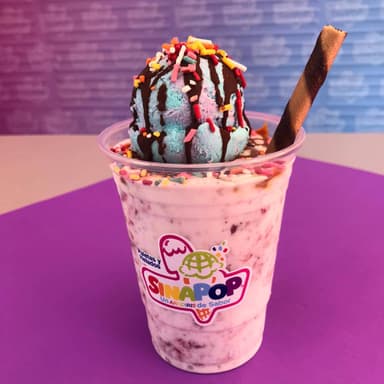 Fresas con Crema y Nieve