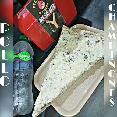Pizza de 1 Porción Pollo Champiñón