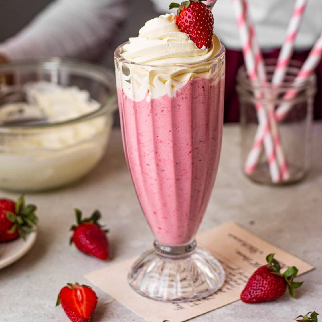 Malteada de Fresa