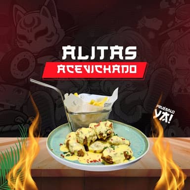 Alitas Acevichadas 6 Uds