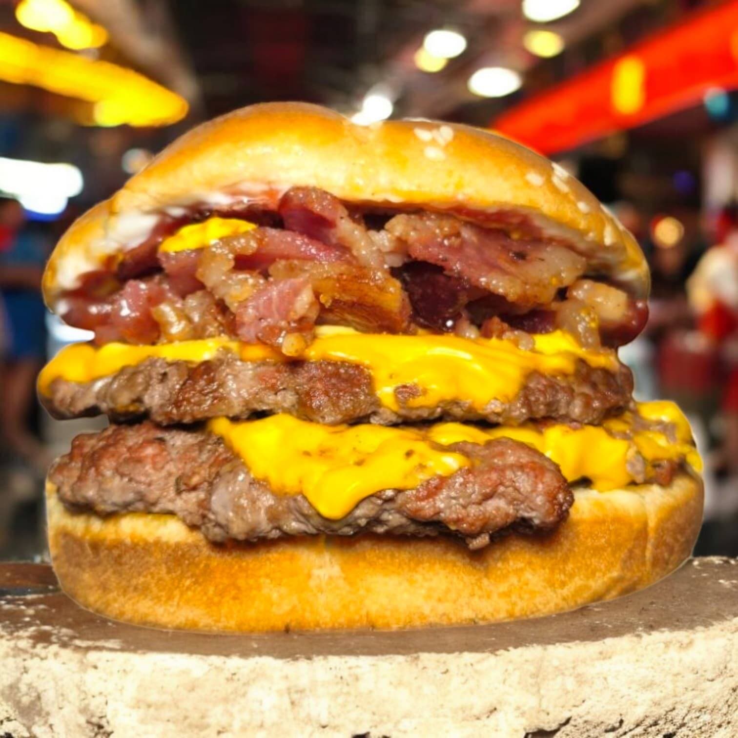 Cheeseburger Doble Con Tocino