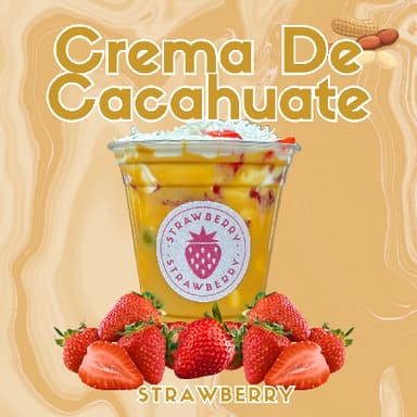 Fresas con Crema y Cacahuate (473 Ml)