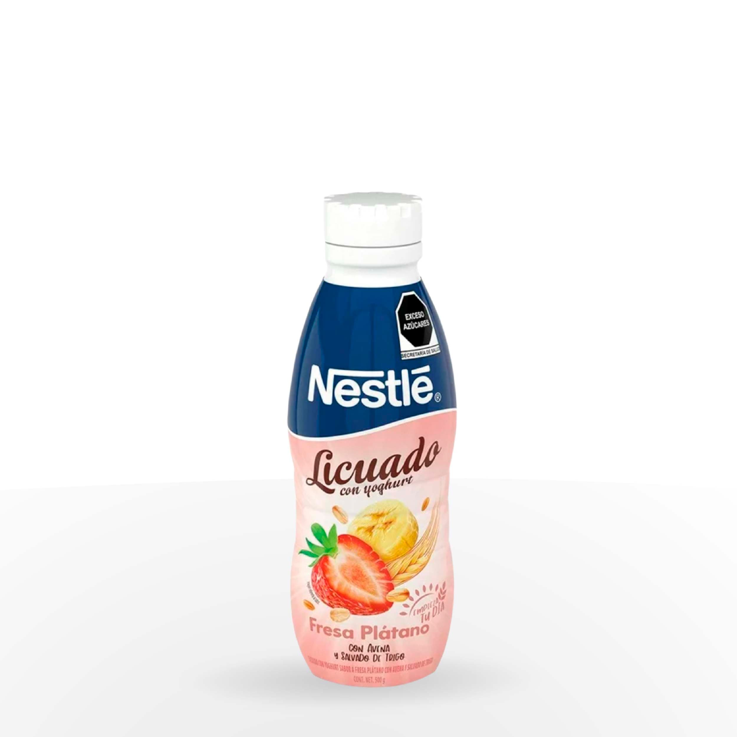 LICUADO DE YOGHURT CON FRESA Y PLATANO 500 GR