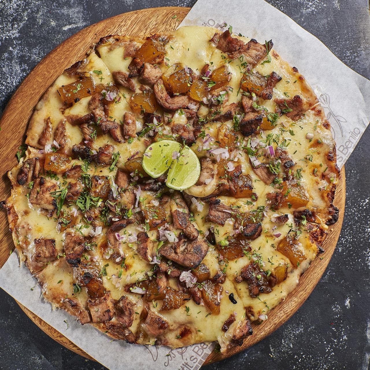 Combo: Pizza cerdo al Pastor + Coca Cola sin Azúcar 250ml 20% OF