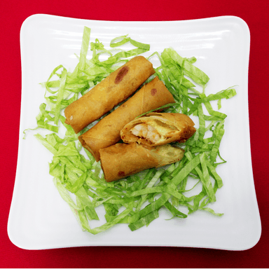 Rollo de Queso con Camarón