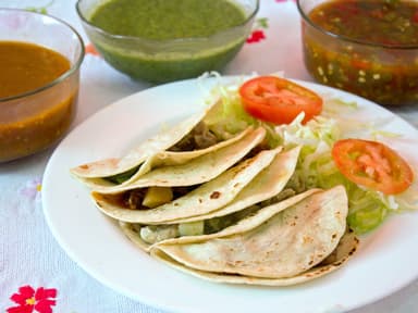 1 Taco de harina o maíz