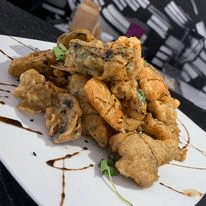 Camarones tempura