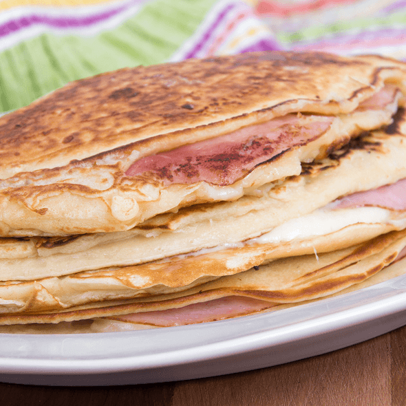 Crepa de Jamón de Pavo con Queso Philadelphia