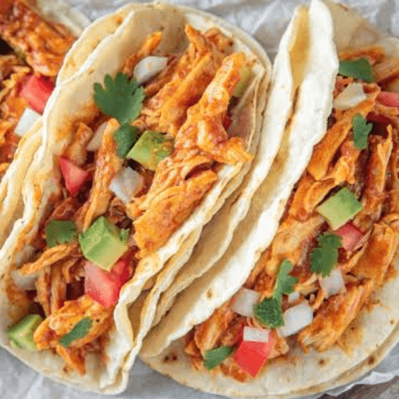 Tacos de Pechuga de Pollo Tortilla Normal