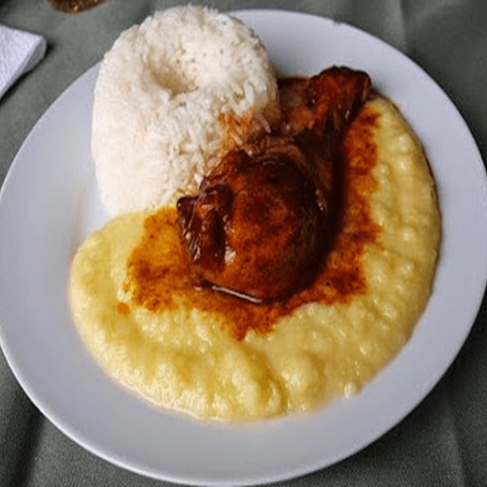 Pollo Al Horno con Puré de Papas