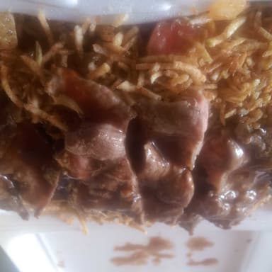 Salchipapas Especial con Todo +lomo de Cerdo Asado