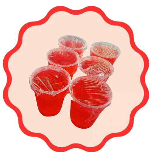 2 Gelatinas De Agua Pequeñas
