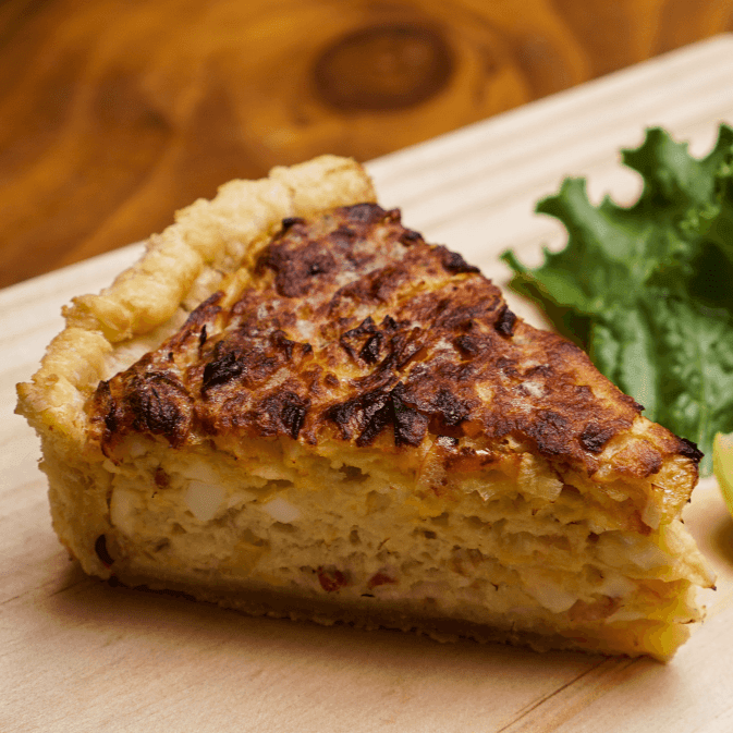 Quiche de Poro con Tocino