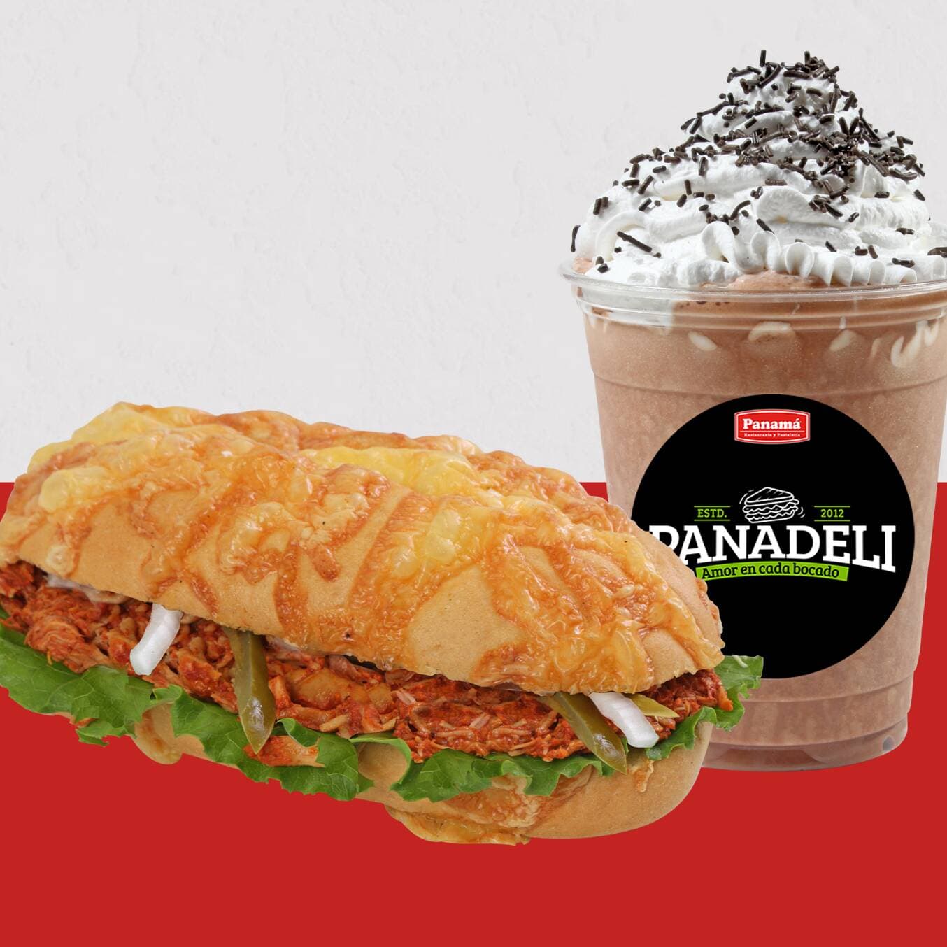 Baguetin De Cochinita + Frapuccino Moka