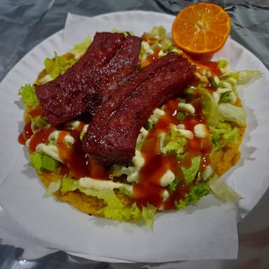 Gallo de Salchichón con Tortilla Palmeada