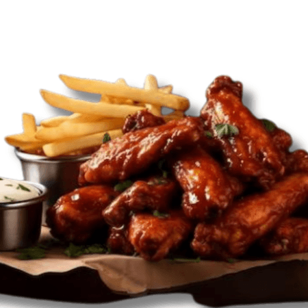 12 Trozos de Alitas + Papas Fritas