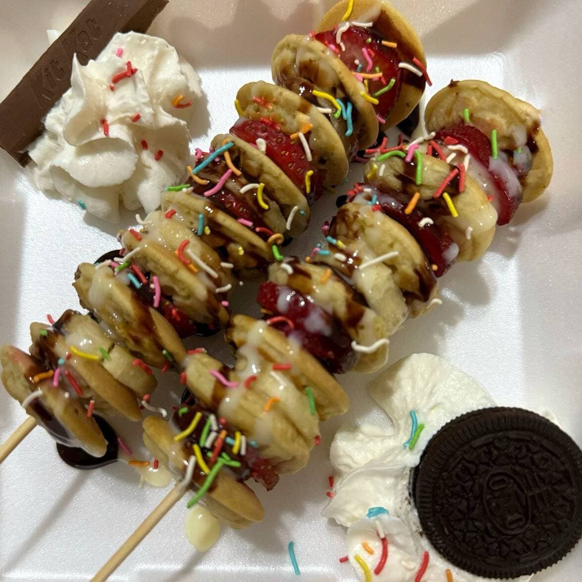 1 Brocheta de Mini Hot Cakes
