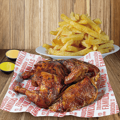 1/2 Pollo más papas