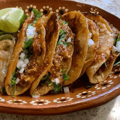 3 tacos doraditos con pastor