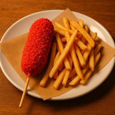 Banderilla Coreana Chetos Flamin Con Papas