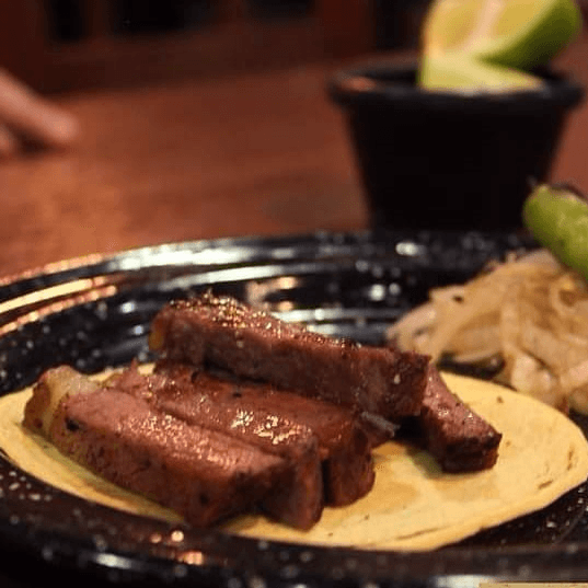 Taco de picaña tortilla de maíz