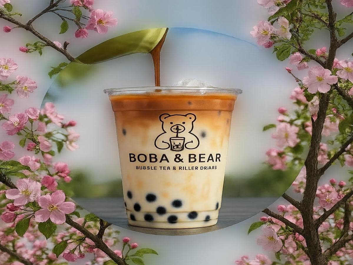 Boba and bear (bubble tea and Asian drinks)
