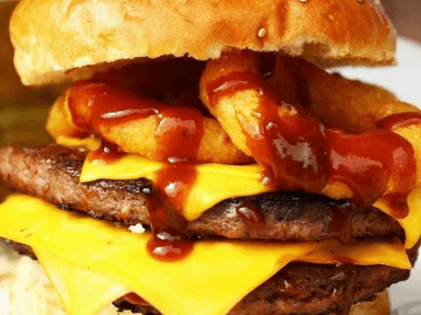 HAMBURGUESA DOBLE BEEF BBQ - S/P