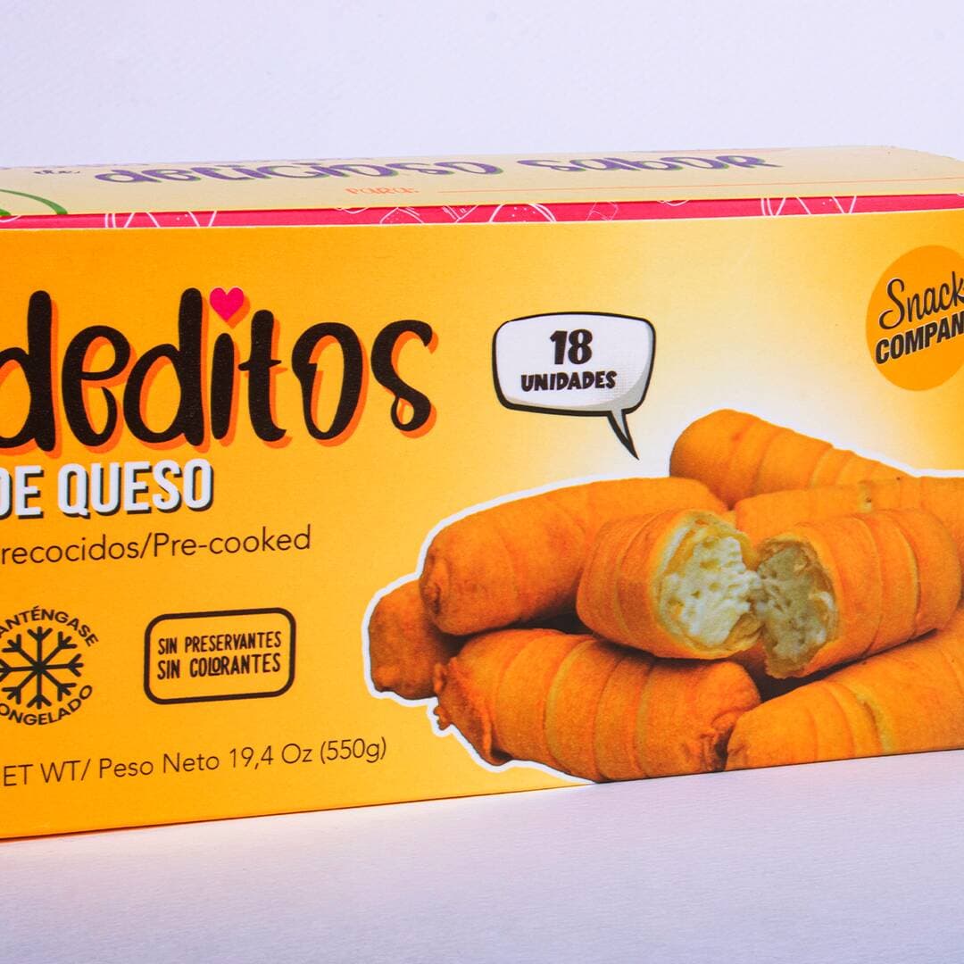 Sanck Box Deditos Bocadillo y Queso X 18 Uds