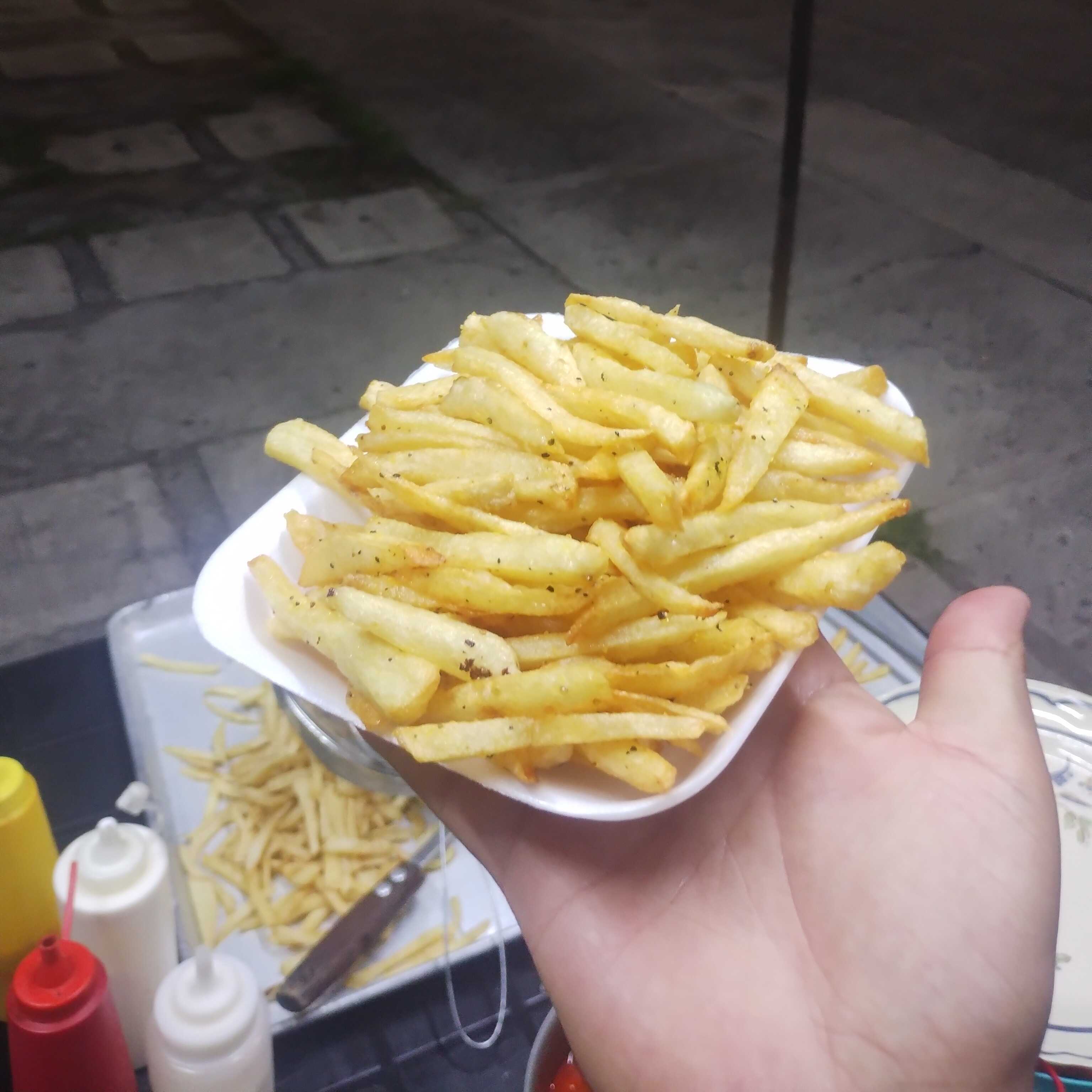 Papas a la francesa charola chica