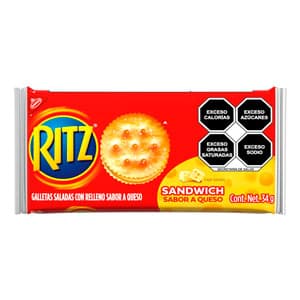 GALLETAS RITZ SANWICH SABOR QUESO 30 G