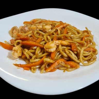 Teriyaki Udon con Camarón