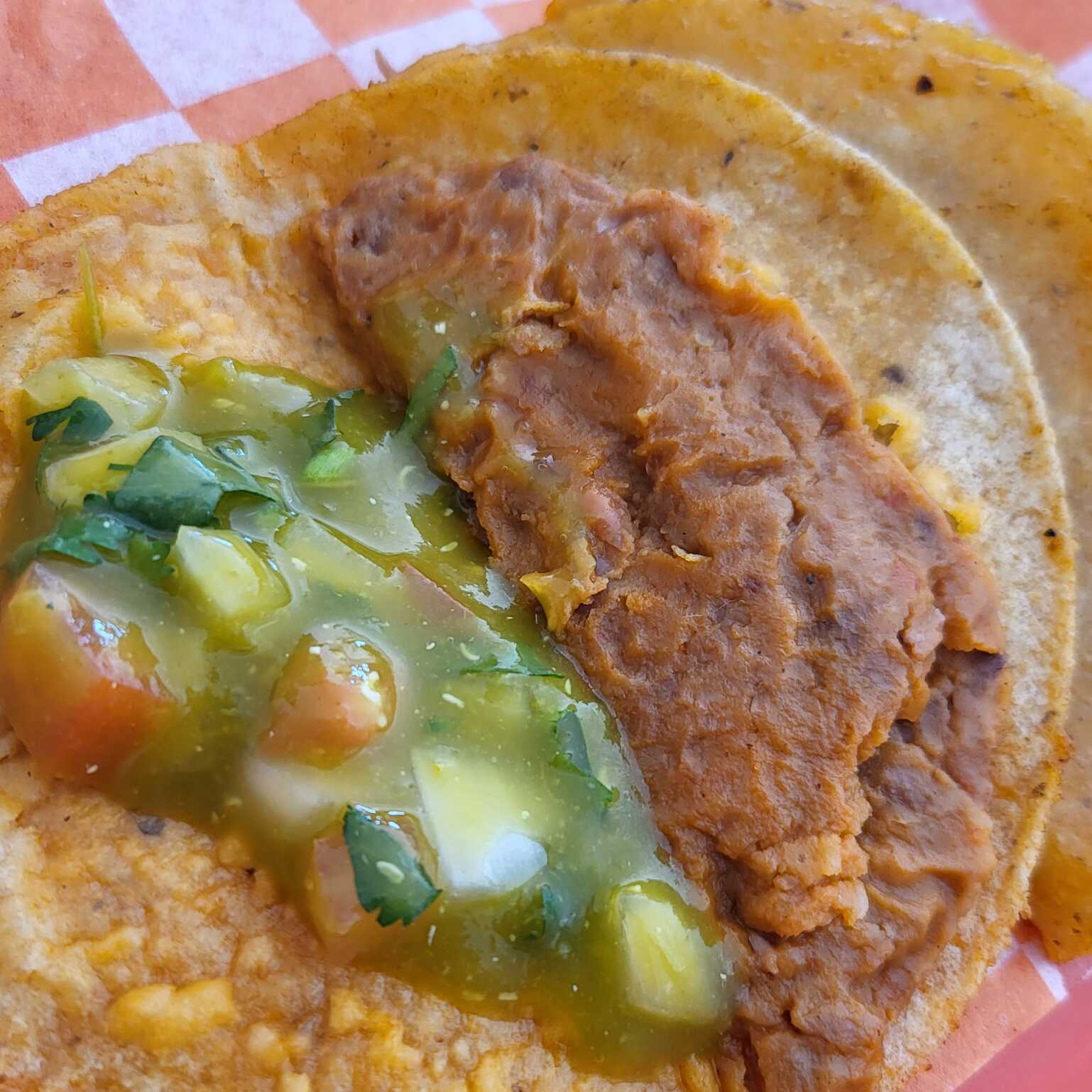 Taco de Frijol al Vapor