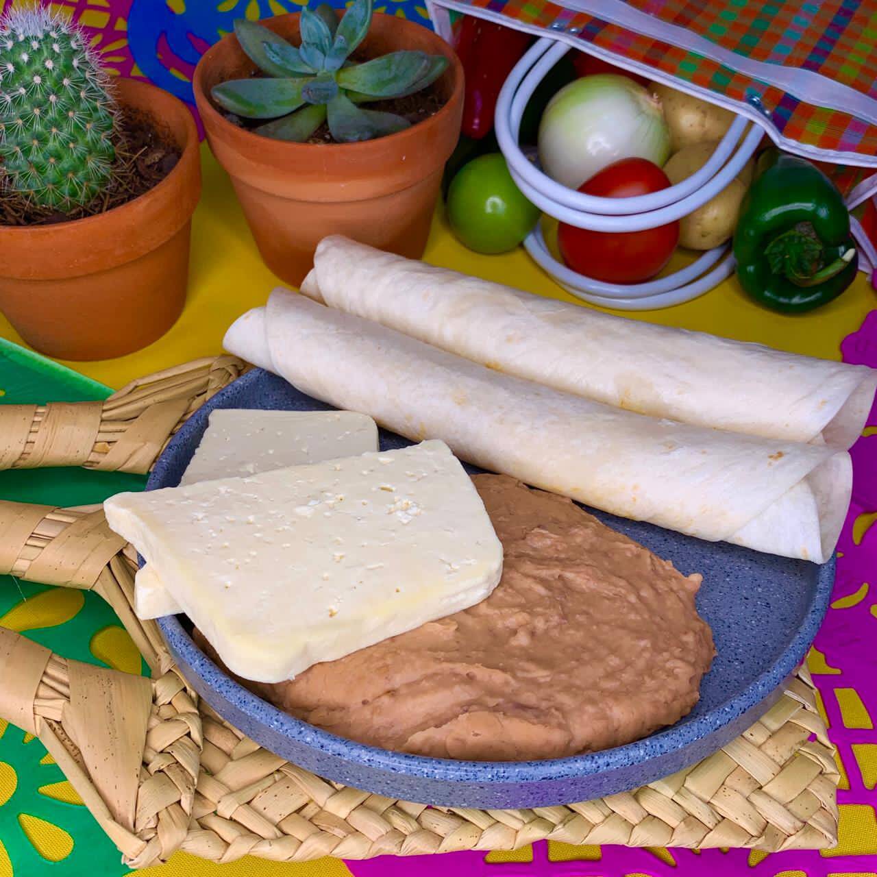 Burrito frijol con queso