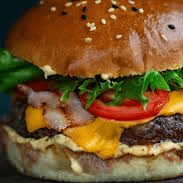HAMBURGUESA CON TOCINO