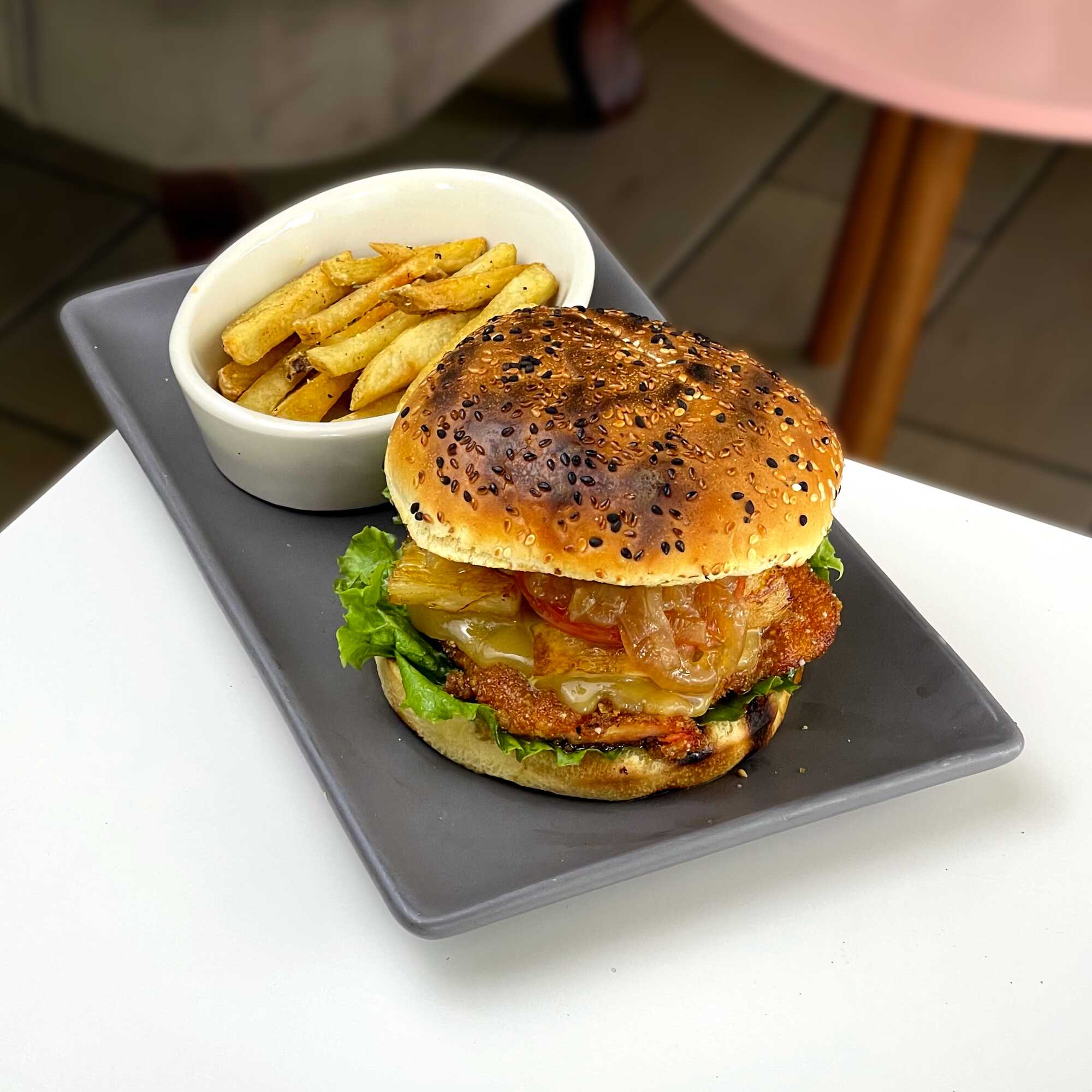 Hamburguesa Pollowana
